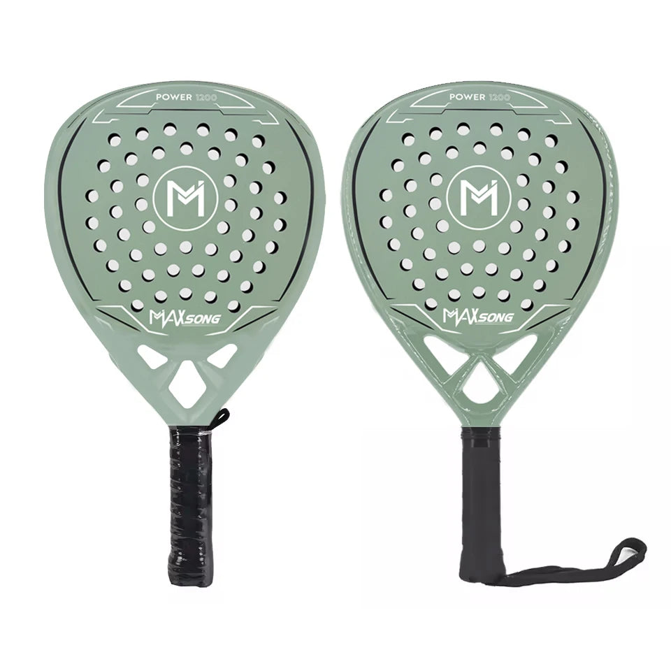 Top Selling High Performance Padel Racket Racquets 12K Carbon Diamond Shaped Paddle with Sandy Effect Shovel Design