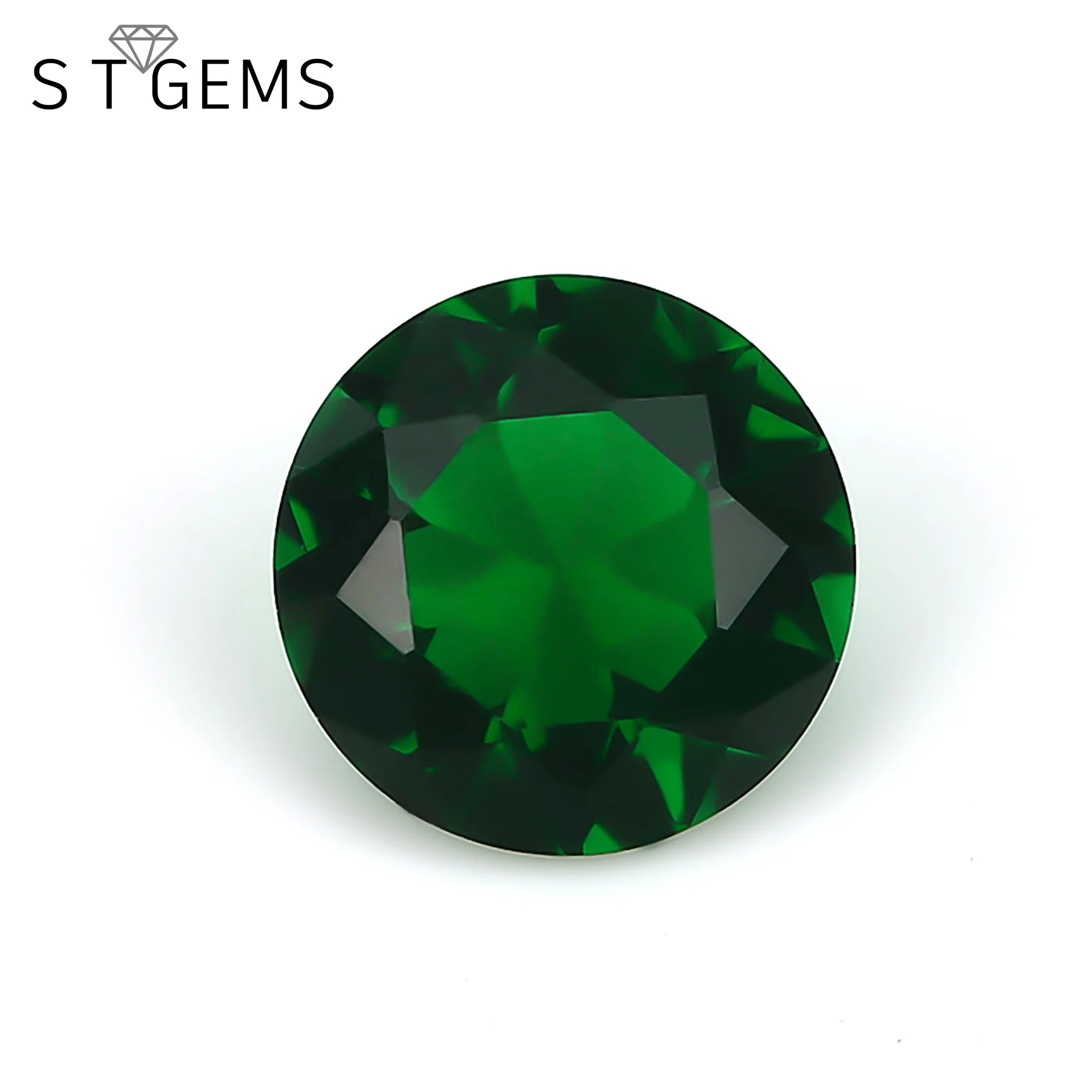 Machine Cut Crystal Glass Stones With AAA Grade Round Brilliant Cut Glass Birthday Stone