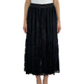Custom Pleated Advanced Fashion Lace Long Black Summer Casual Skirts for Ladies