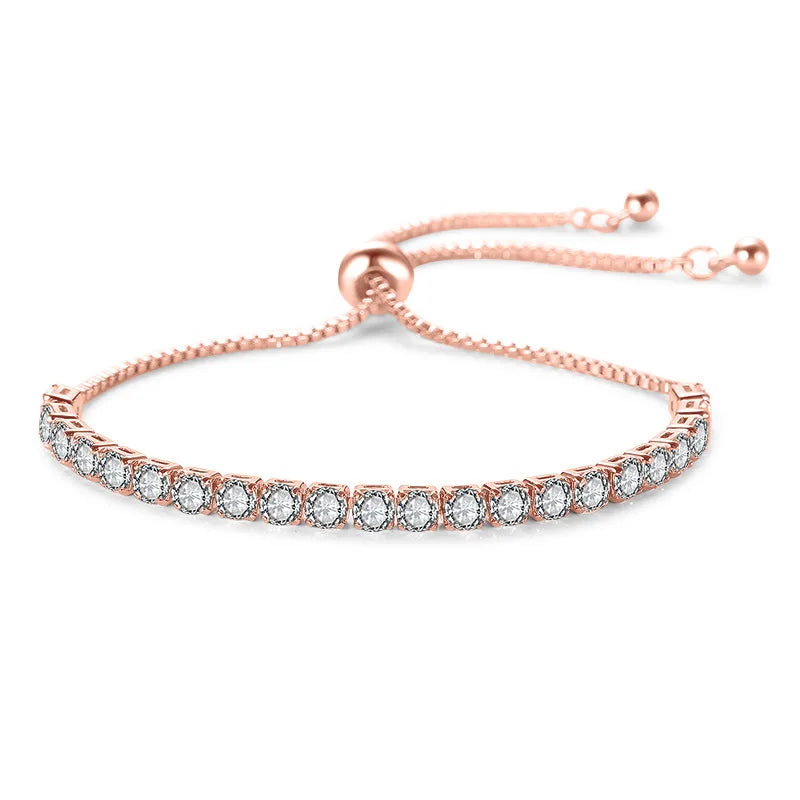 2021 Designer Charms Women Jewelry Accessories Adjustable Tennis Bracelet With Copper Zircon