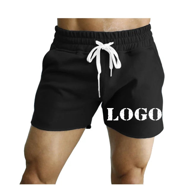 Custom Your Logo Shorts Knit Mens Shorts 100% Cotton Outdoor Sports Shorts