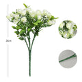 New Design Plastic Rose Flower Bush Artificial Plants Grass Rose Bouquet for Home Decoration