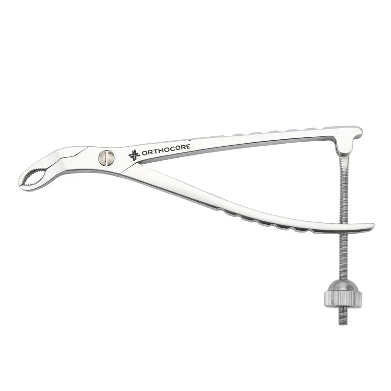 ORTHOCORE Spinlock Fragment Forceps Stainless Steel 3mm Small Serrated Jaws Bone Holding Surgical Instruments Veterinary