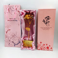 2025 25cm Valentines Day Gift Forever Flower Gold Rose with Crystal Vase the Best Gifts for Girlfriend