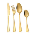 Classic Luxury Hotel Stainless Cutlery Flatware Set-Bohemian Mirror Spoon Fork for Eco-Friendly Home Use Business Gifts for