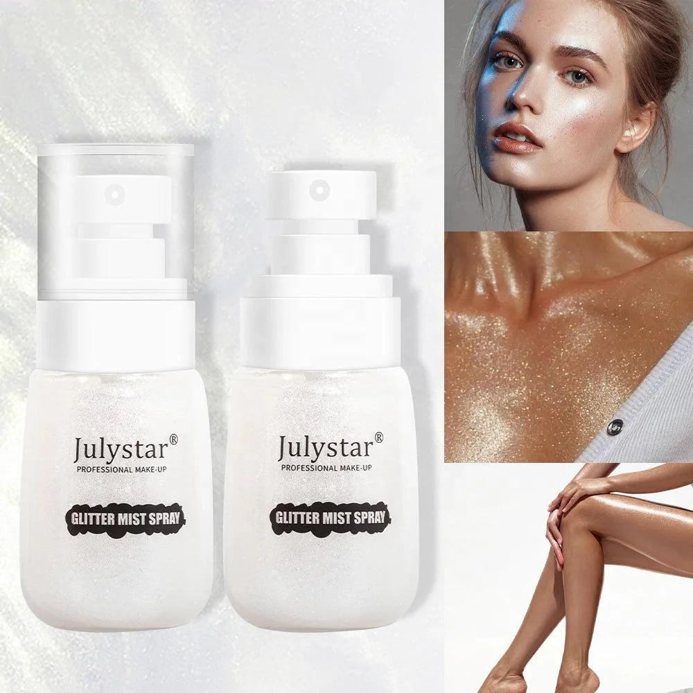 Hot Sale Face Contouring Brightening Highlighter Liquid Long-lasting Waterproof Body Natural Highlighter Spray Wholesale
