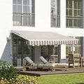 Best Choice for Outdoor Patio 3X4 Aluminium Manual Retractable Awning with Convenient Horizontal Porch Gear Box