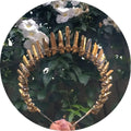 DIY 100% Reliable Colorful Gold Crystal Crown Hairband Gold Line Hand Customized Hair Band Care Skin