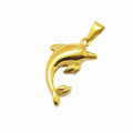 Wholesale Fashion 29mm Dolphin Animal Pendant Gold Stainless Steel Women Beach Jewelry