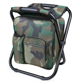 Multi-function Nature Camping Outdoor Fishing Hiking Folding Chair Bag Backpack Chair Lightweight Telescopic Stool