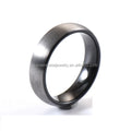 Unisex 6mm Two Tone Silver Black Domed Brushed Tungsten Carbide Wedding Rings Comfort Fit for Men Women. for Engagement Party