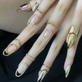 Trendy Y2K Accessories Fashion Personalized Adjustable Heart Bowknot Zircon Finger Nail Rings Women Unique Party Ring