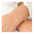 EManco Adjustable Stainless Steel Lip Chain Bracelet 316L Gold-Plated Diamond Fashion Minimalist Jewelry Unisex for Gift