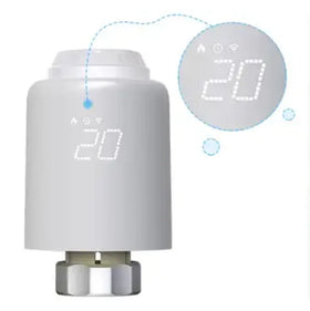 TRV Weekly Programmable Ultra-low Power Zigbee Smart LED Display Thermostatic Radiator Valve LED Screen TRV601Z Zigbee version