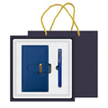 New Corporate Gift Set Design A6 Notebook and Plastic Pen with Personalization and Silk Screen Printing
