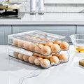Hot 2 Layers Kitchen Organizer Egg Organizer Storage Egg Storage Container for Refrigerator Egg Storage Box