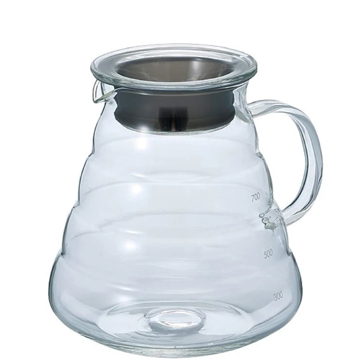 800ml Coffee Pot Clear Standard Glass Coffee Carafe for Pour Over Coffee Maker