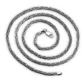 Wholesale Real Solid 925 Sterling Silver 2.5mm Men Male Necklaces