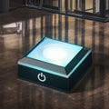 Guangzhou Wholesale Custom LED Crystal Ball Stand Engraved Love Theme Sphere Glass Ball Base with LED Lights