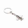 Promotional 3D Model Aircraft Keychain Airline Gift Pendant Airplane Metal Keychain Custom logo