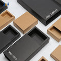 Luxury Cardboard Rigid Rectangle Gift Packaging Paper Box Logo Printing Kraft Paper Drawer Box