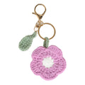 Cotton Handmade Crochet Flower Bag Accessories Car Purse Bag Pendant Keyring Gift Keychain Decoration Wallet Purse