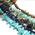 Kuoyu Natural Stone Beads 15-20mm Irregular Shape Turquoises Amethysts Agates Loose Spacer for Jewelry Making Model