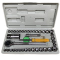 40pcs Hand Tool Sets Car Repair Tool Set Mechanical Tools Box for Home 1/4 3/8 Inch Socket Wrench Set Ratchet Screwdriver Kit