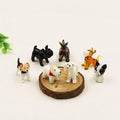 Miniature Cute Cheap Handmade Murano Shaped Art Glass Dog Figurine Home Decoration