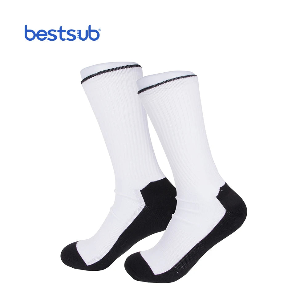 CW45M-SV BestSub Wholesale Sublimation Blanks Fashionable Sports Stockings Pictures Can Be Customized