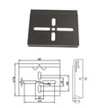 Relative Installation Rail Bracket Din Rail Clip with Snap Hook Railway Buckle for Mounting Rails