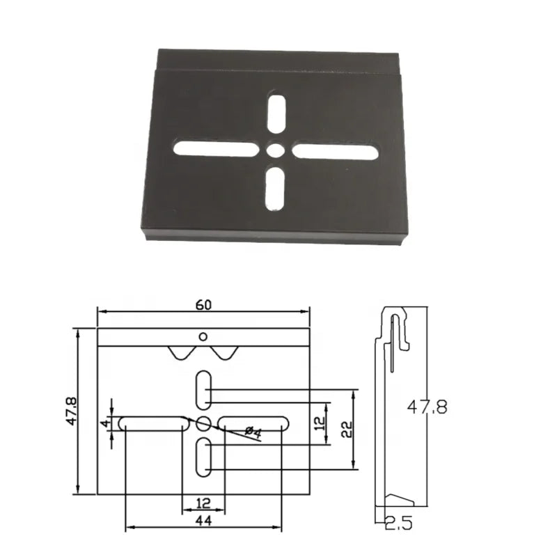 Relative Installation Rail Bracket Din Rail Clip with Snap Hook Railway Buckle for Mounting Rails