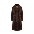 Women's Cross-Border Trench Coat With Mink Collar Thick Long Plush Padded Suit-Direct Wholesale Manufacturer Slim