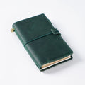 Fashionable Genuine Cowhide Leather Notebook Handmade Travel Journals Durable Sewing Binding Free Sample Composition Idea Design