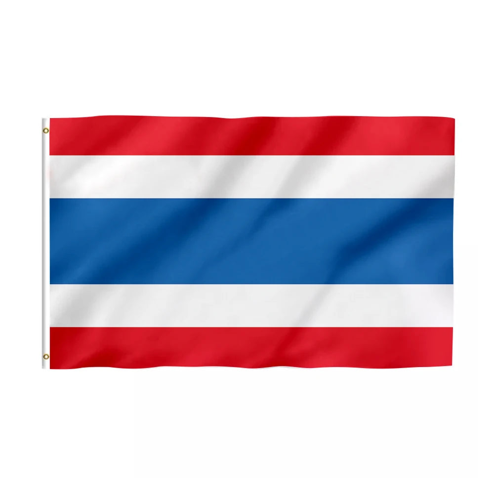 Ready to Ship  Promotional Product 3x5 Ft Thailand Flag 100% Polyester With Brass Grommets Thailand Flag