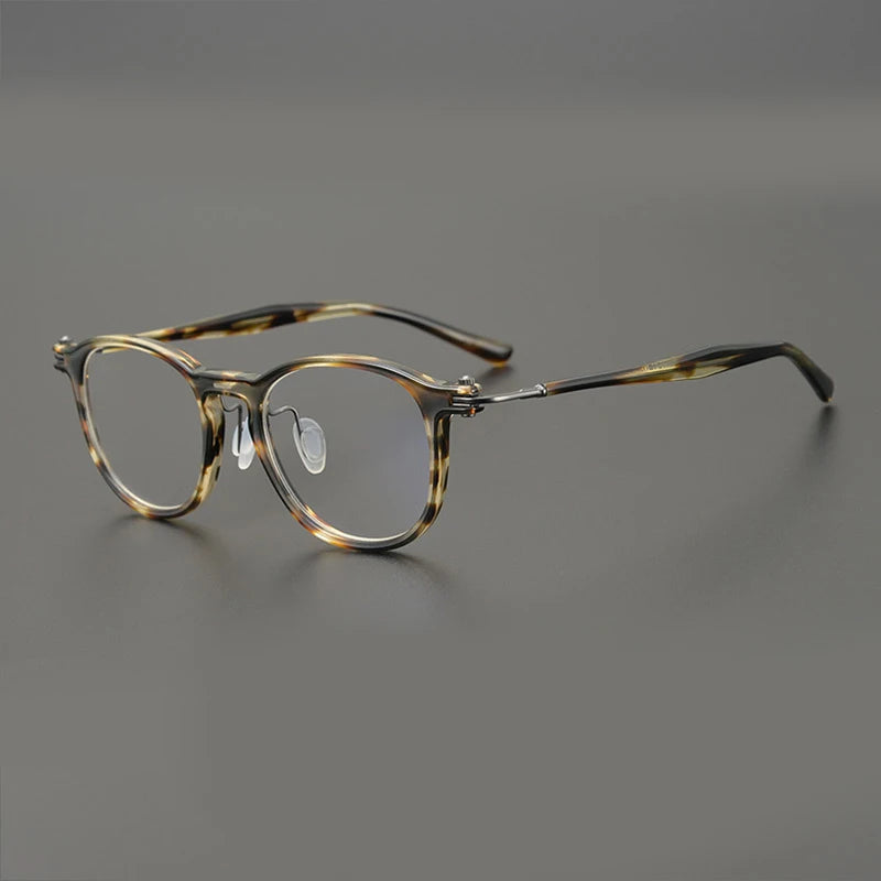 Japanese Retro Literary Eyeglasses Frame Men and Women Square Plate Glasses Pure Titanium Eyeglasses Frame