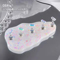 Nail Art Reusable Adhesive Putty Crystal Press on Stands Magnetic Tips Holder Acrylic Practice