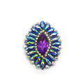 Miami Carnival Costumes Accessories Various Colors Resin Rhinestone Applique Iron on Rhinestone Applique Patch