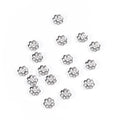 Silver Bulk Flowers Beads 10mm Spacer Loos Charm Bead for Jewelry Making Findings Supplies