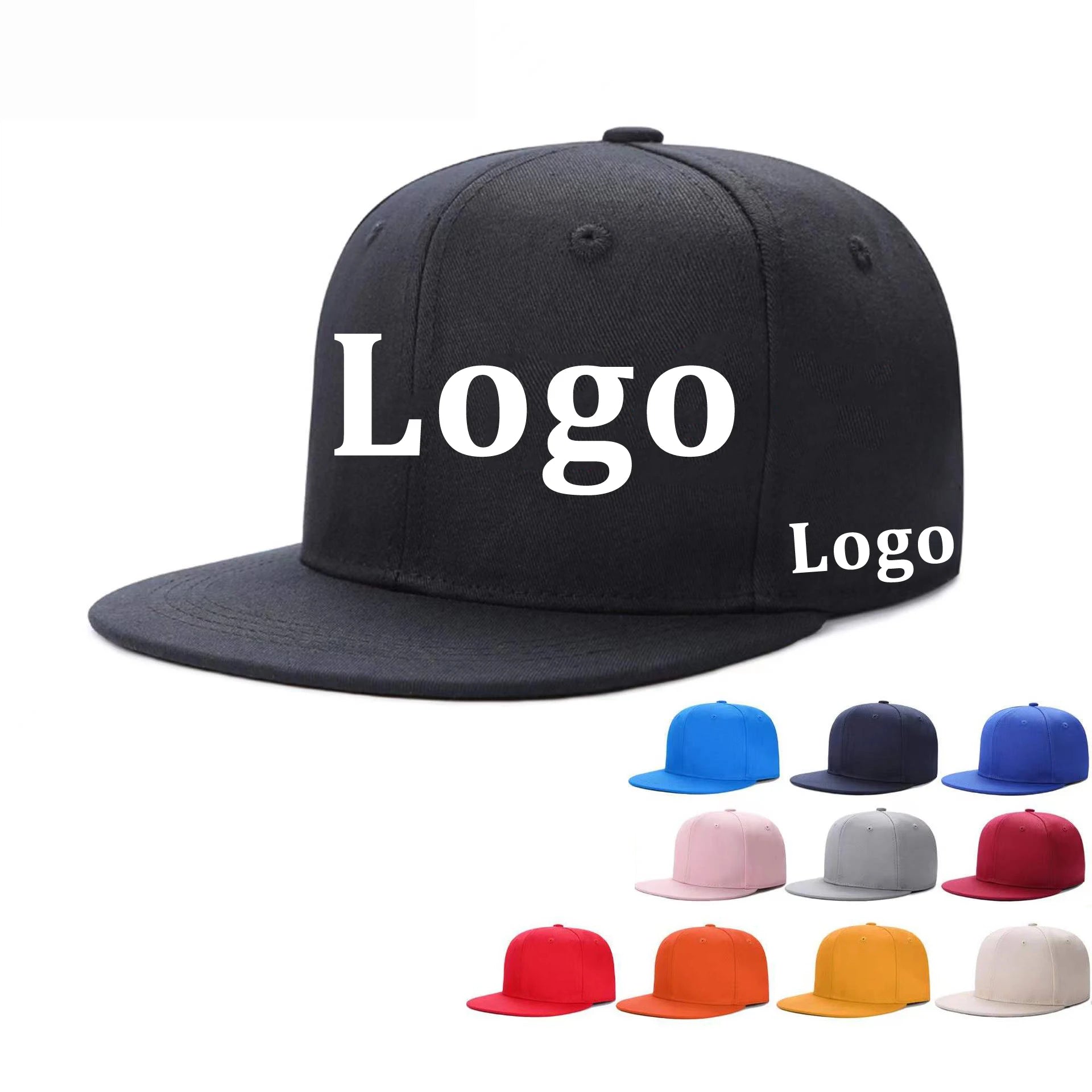 Wholesale Custom Cotton Snapback Hat Hip Hop Snapback Cap 3d Embroidery Custom