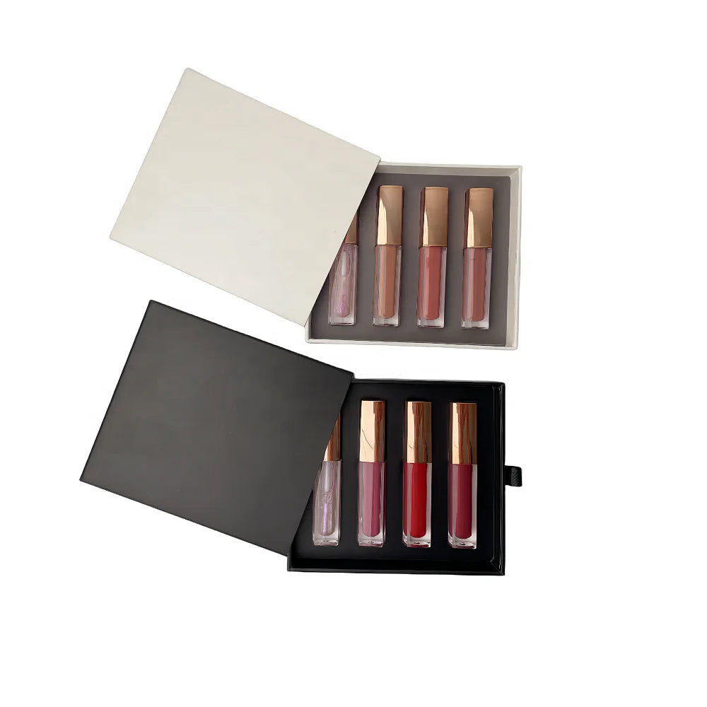 No Logo 4 Colors Long Lasting Waterproof Velvet Lips Non-Stick Matte Liquid Lipstick Gift Set