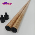 Xmlivet Finished 12Pieces Tiger Maple Wood Laminated Technology Cue Shaft Very Straight for Carom Cues or Pool Cues