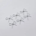 Wholesale 925 Sterling Silver Wire Bowknot Charm for Necklace Earrings Bracelet Finding 22*15mm