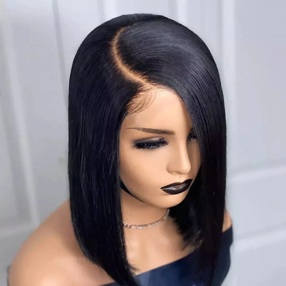 Fast Delivery 8-14 Inch Short Bob Wig for Black Women Brazilian Virgin Short Hair Lace Frontal Bob Human Hair Lace Wigs