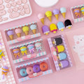 Soododo Eco-Friendly 3D Lollipop Doughnut Pencil Eraser Cute Cartoon Design Made of Plastic TPR for Kids School Decor Wholesale