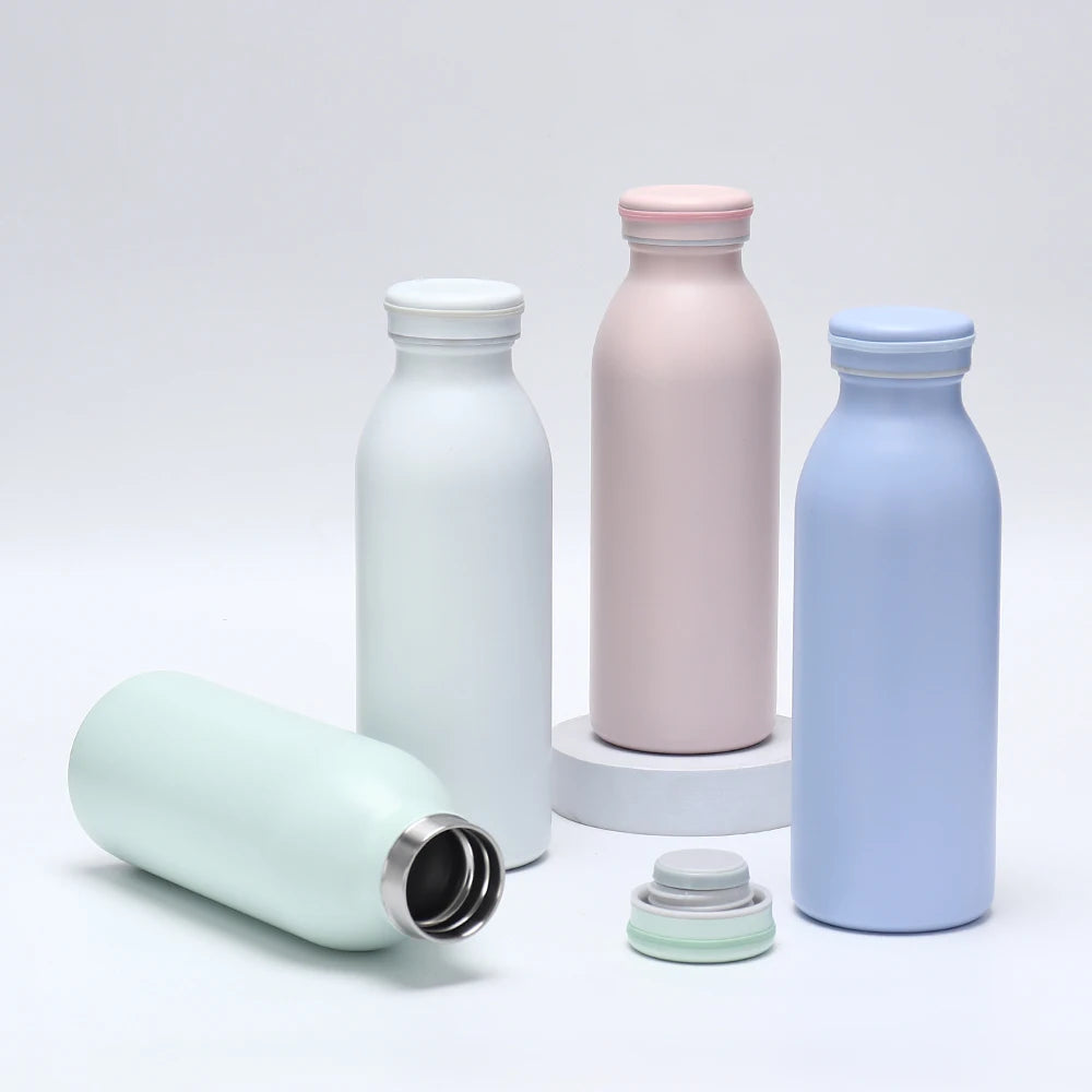 BPA Free Stainless Steel Vacuum Double Wall Insulated Water Bottle for Kids Drinkware 12-24 Hours Thermal Insulation