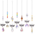 Hanging Crystal Suncatcher Wind Chimes Ball Prism Rainbow Sun Catcher for Garden Outdoor Home Kids Room Window