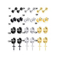 Stainless Steel Fashion Unisex Round Circle Hoop Earrings Hip Hop Huggie Hinged Ear Hoop Piercing Wholesale Punk Earrings Hoop