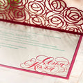 Cheap Customized Laser Card Red Laser Card Invitation Card Customized Multiple Colors Customizable Free Sample
