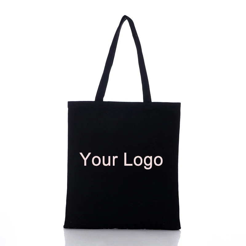 Eco Friendly Custom Logo Shipping Bags Canvas Bag Cotton Tote Bags